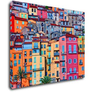 Impresi Obraz Barevné domy - 90 x 70 cm