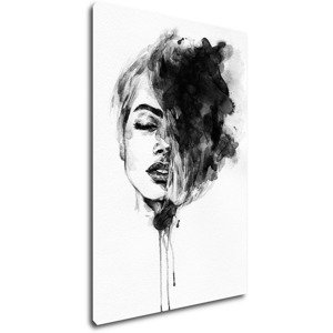 Impresi Obraz Malovaný portrét ženy černobílý - 40 x 60 cm