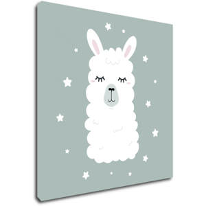 Impresi Obraz Lama ilustrace - 30 x 30 cm