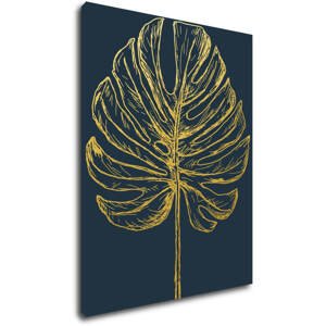 Impresi Obraz Zlatý kreslený list - 70 x 90 cm