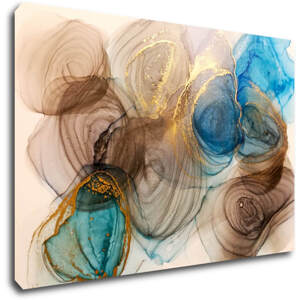 Impresi Obraz Abstrakt s modrým detailem - 90 x 60 cm