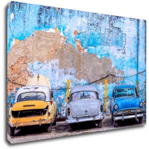 Impresi Obraz Stará modrá auta - 60 x 40 cm