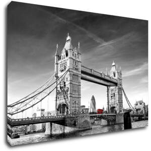 Impresi Obraz Tower Bridge černobílý - 30 x 20 cm
