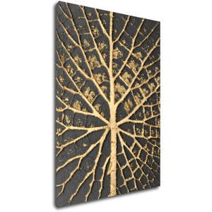 Impresi Obraz Zlatá struktura listu - 50 x 70 cm
