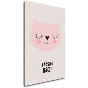 Impresi Obraz Kočička Dream Big - 20 x 30 cm