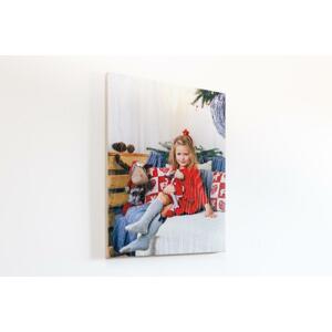 Tisk na dřevo 45x30 cm z vlastní fotografie, Bukové dřevo, S nalepovacím háčkem