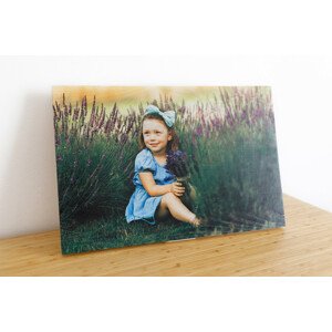 Tisk na dřevo 60x40 cm z vlastní fotografie, Bukové dřevo, S nalepovacím háčkem