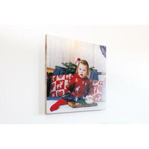 Oboustranný tisk na dřevo 45x30 cm z vlastní fotografie, Bukové dřevo, Oboustranný tisk