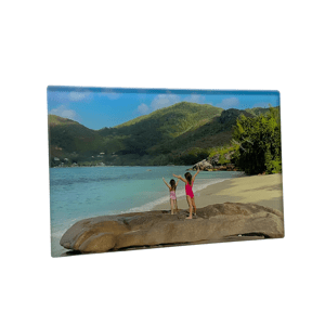Tisk na sklo 60x40 cm z vlastní fotografie, Sklo clearvision, S nalepovacím háčkem