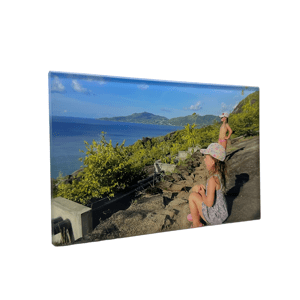 Tisk na sklo 40x40 cm z vlastní fotografie, Sklo clearvision, S nalepovacím háčkem