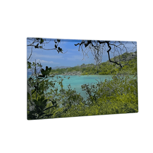 Tisk na sklo 40x30 cm z vlastní fotografie, Sklo clearvision, S nalepovacím háčkem