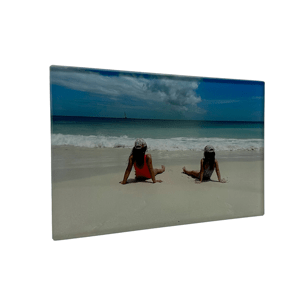 Tisk na sklo 45x30 cm z vlastní fotografie, Sklo clearvision, S nalepovacím háčkem