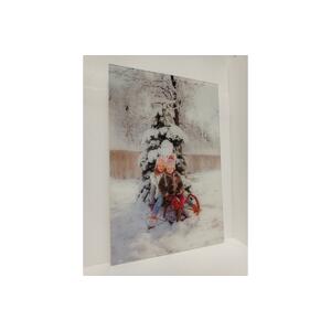 Expresní výroba - tisk na sklo 90x60 cm z vlastní fotografie, Sklo clearvision, S nalepovacím háčkem