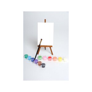 MALUJEŠ Malování podle čísel - ČISTÉ NEPOTIŠTĚNÉ PLÁTNO + základní štětce Rozměr: 50x50 cm, Rámování: vypnuté plátno na rám