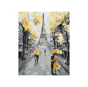 MALUJEŠ Malování podle čísel - KVETOUCÍ PAŘÍŽ - ŽLUTÁ Rozměr: 30x40 cm, Rámování: bez rámu a bez vypnutí plátna