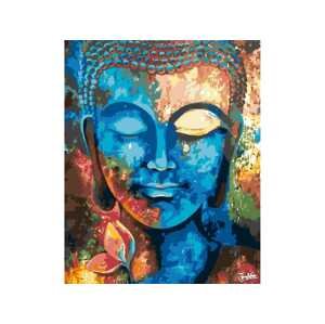 MALUJEŠ Malování podle čísel - GULISTAAN - BAREVNÝ BUDDHA - 40 X 50 Rozměr: 40x50 cm, Rámování: vypnuté plátno na rám