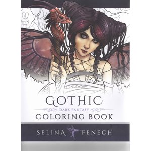 Gothic - Dark Fantasy, antistresové omalovánky, Selina Fenech