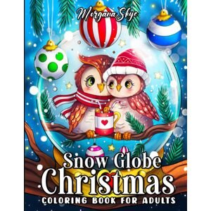 Snow Globe Christmas, antistresové omalovánky, Morgana Skye
