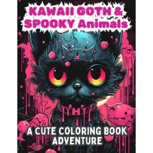 Kawaii Goth & Spooky Animals, antistresové omalovánky, kolektiv