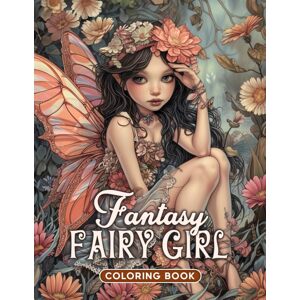 Fantasy Fairy Girl, antistresové omalovánky, Max Brenner