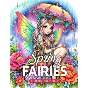 Spring Fairies, antistresové omalovánky, Max Brenner
