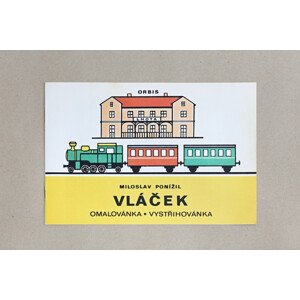 Vláček, 1004, retro omalovánky, Miloslav Ponížil a Svatopluk Hrnčíř
