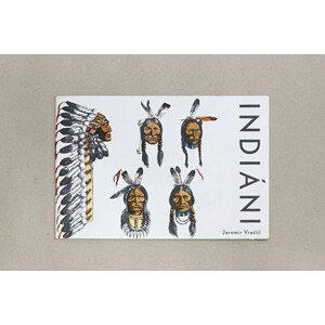 Indiáni, 1026, retro omalovánky, Jaromír Vraštil