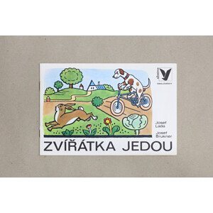 Zvířátka jedou, 1037, retro omalovánky, Josef Lada a Josef Brukner
