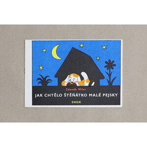 Jak chtělo štěňátko malé pejsky, 1090, retro omalovánky, Zdeněk Miler