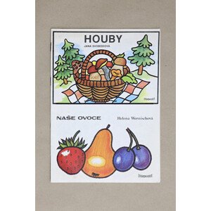Houby a Naše ovoce, 1126, retro omalovánky, kolektiv autorů