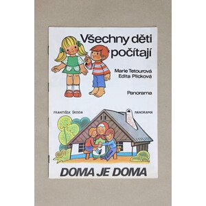 Všechny děti počítají a Doma je doma, 1127, retro omalovánky, kolektiv autorů