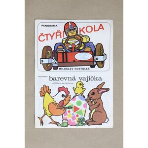 Čtyři kola a Barevná vajíčka, 1129, retro omalovánky, kolektiv autorů