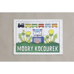 Modrý kocourek, 2010, retro omalovánky, Zdeněk Miler