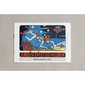 Jendův výlet do hlubin, 2016, retro omalovánky, Petr Lander