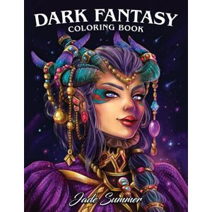 Dark Fantasy, antistresové omalovánky, Jade Summer