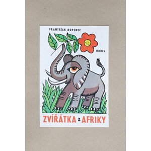 Zvířátka z Afriky, 2022, retro omalovánky, František Kopenec a Vlasta Svobodová