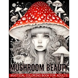 Mushroom Beauty, antistresové omalovánky, Alice Ron