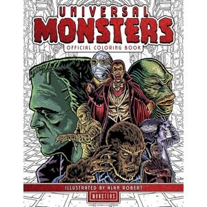 Universal Monsters, antistresové omalovánky, Alan Robert