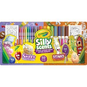 Crayola Crayola, 04-0642, Silly Scents, sada pastelek a popisovačů s vůní, 58 ks