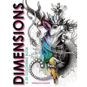 Dimensions: A 3D Colouring Book, antistresové omalovánky, Francois Gautier