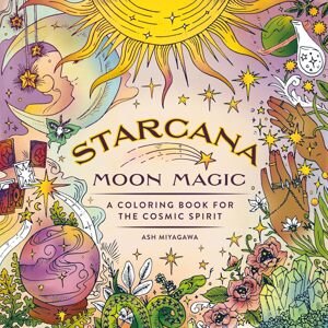 Starcana Moon Magic, antistresové omalovánky, Ash Miyagawa