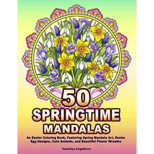 50 Springtime mandalas, antistresové omalovánky, Kameliya Angelkova