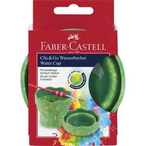 Faber-Castell Faber-Castell, 181528, kelímek na vodu CLIC&GO, mramorově zelená, 1 ks