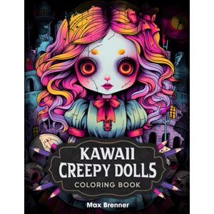 Kawaii Creepy Dolls, antistresové omalovánky, Max Brenner