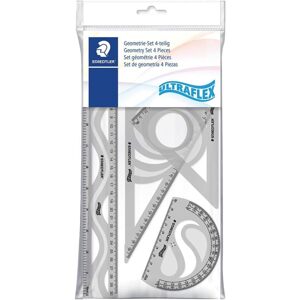 Staedtler, 569PB4UF-S, Ultraflex, sada pružných pravítek, mix barev, 4 ks Barva: Čirá