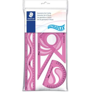 Staedtler, 569PB4UF-S, Ultraflex, sada pružných pravítek, mix barev, 4 ks Barva: Růžová