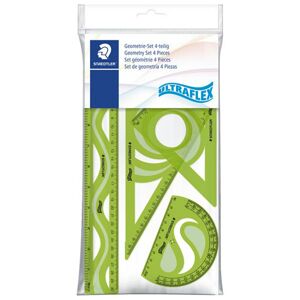 Staedtler, 569PB4UF-S, Ultraflex, sada pružných pravítek, mix barev, 4 ks Barva: Světle zelená