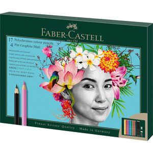 Faber-Castell, 210052, kreativní sada Polychromos & Pitt Graphite Matt s příslušenstvím, 23 ks