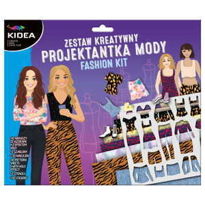 Kidea Kidea, ZPS10KA, kreativní sešit se samolepkami a šablonami, móda