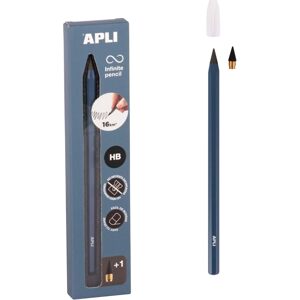 APLI APLI, 19800, Infinite, nekonečná grafitová tužka s náhradní špičkou, HB, modrá, 3 ks